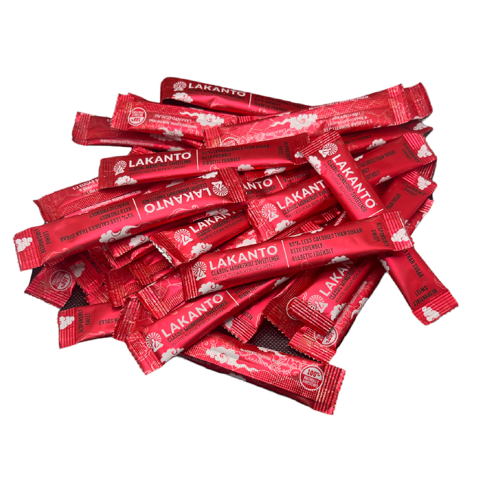 Lakanto Monkfruit Sweetener Sticks Box of 100 – Lakanto Australia