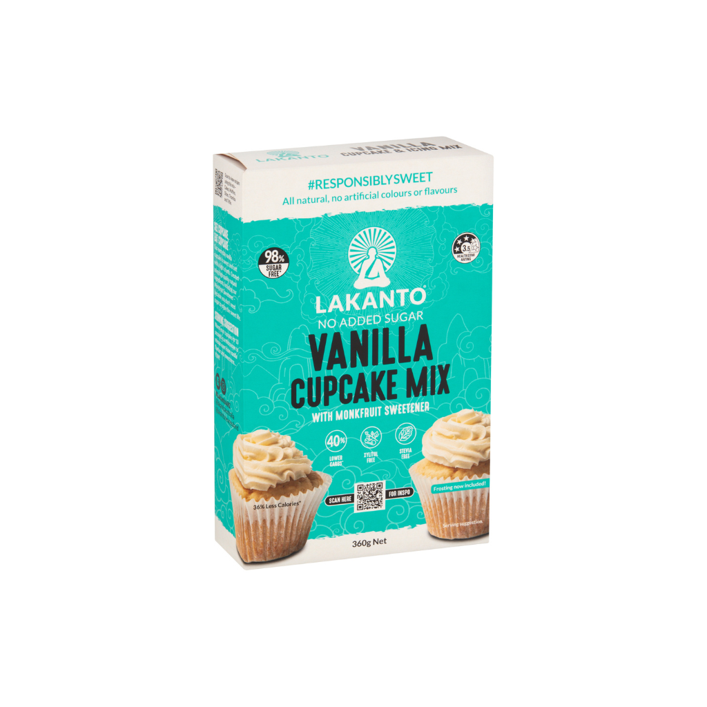 Vanilla Cupcake and Icing Mix 98% Sugar-Free 360g