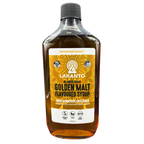 Golden Malt Flavoured Syrup with Monkfruit Sweetener 360ml