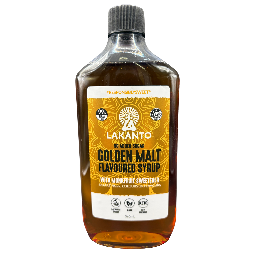 Golden Malt Flavoured Syrup with Monkfruit Sweetener 360ml
