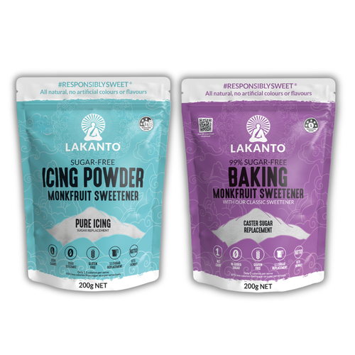Lakanto Monkfruit Sweetener Baking Blend and Icing Powder Bundle