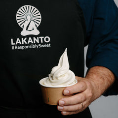 Lakanto Monkfruit Sweetened No Added Sugar Soft Serve Mix - Vanilla (Bulk)