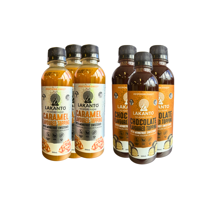 Lakanto Chocolate and Caramel Topping Bundle 300ml