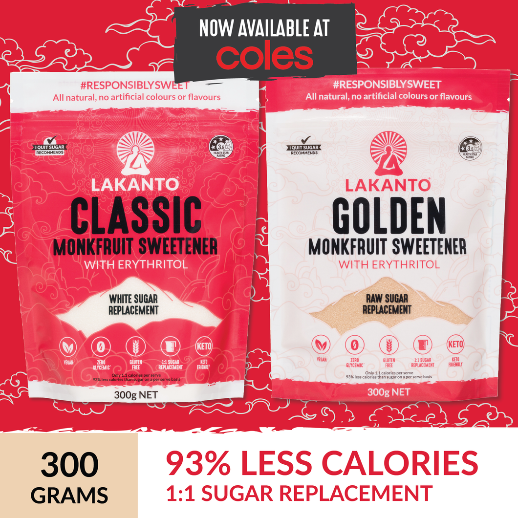 NEW DESIGN SAME GREAT TASTE Lakanto Monkfruit Sweetener 300g Bundle